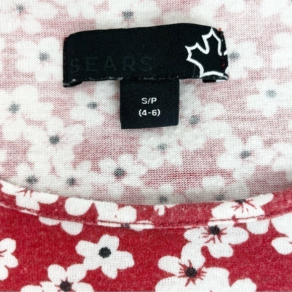 Sears Floral Print T-shirt Shift Dress - Picture 5 of 7